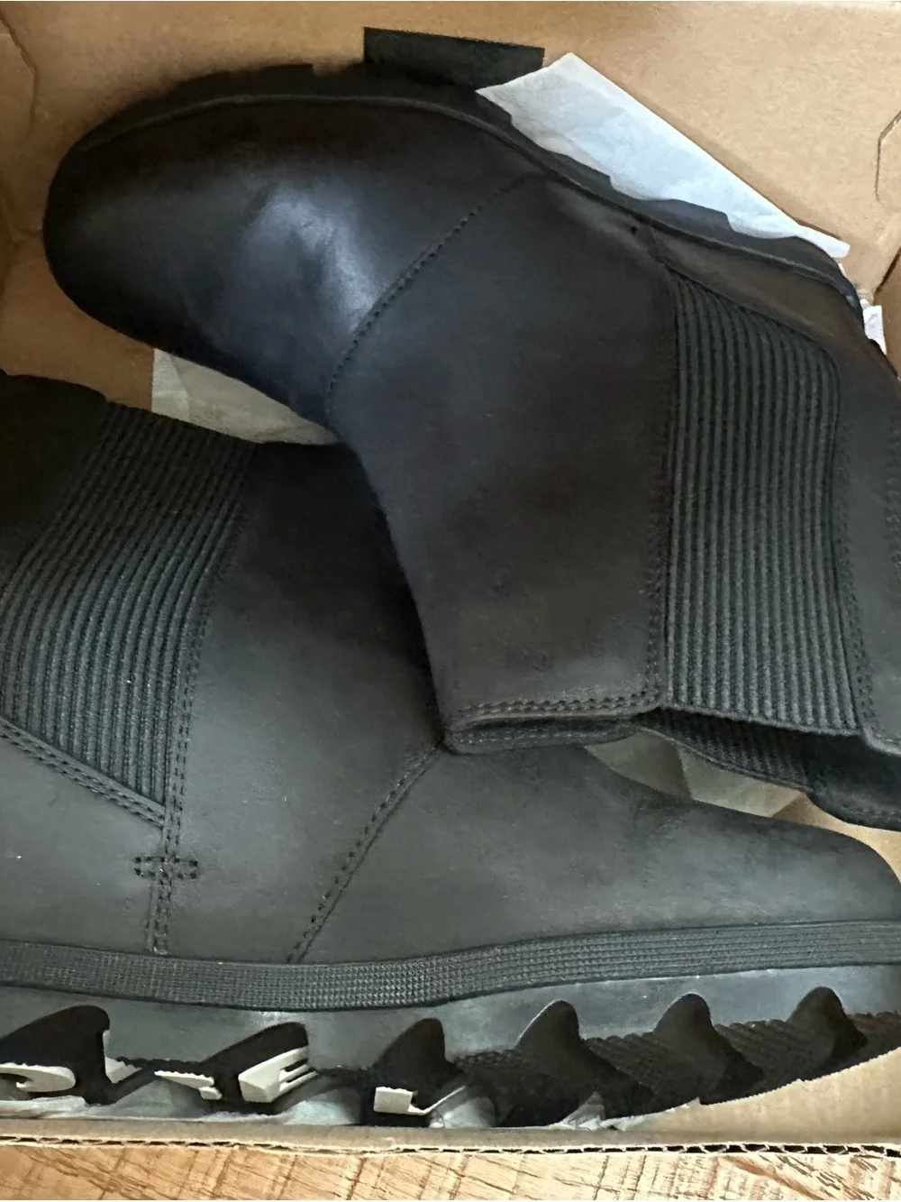 NEW Sorel Joan Rhapsody Chelsea Wedge Boot Leather Size 9